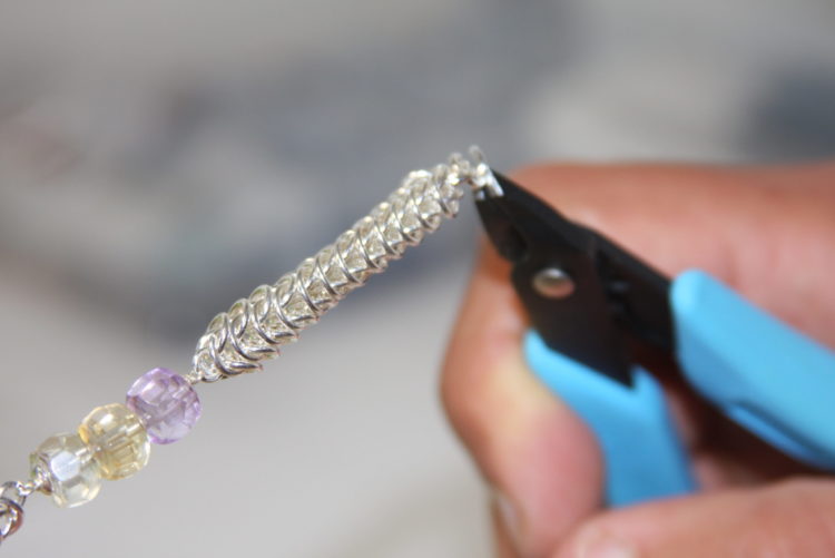 DA RUA Bracelet en maille Box Chain Epais Unisex vue de l'atelier detail