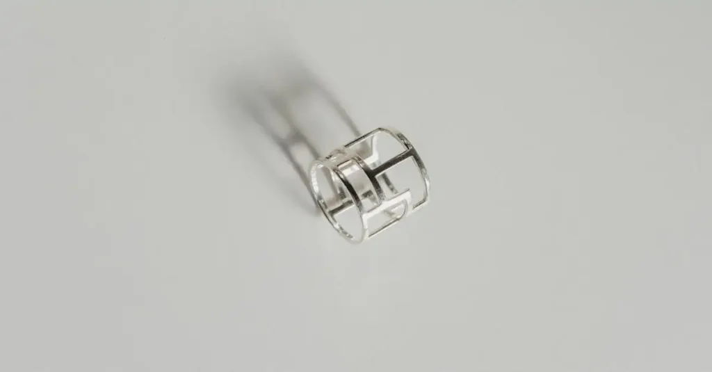 Bague anneau en argent massif pour homme et femme