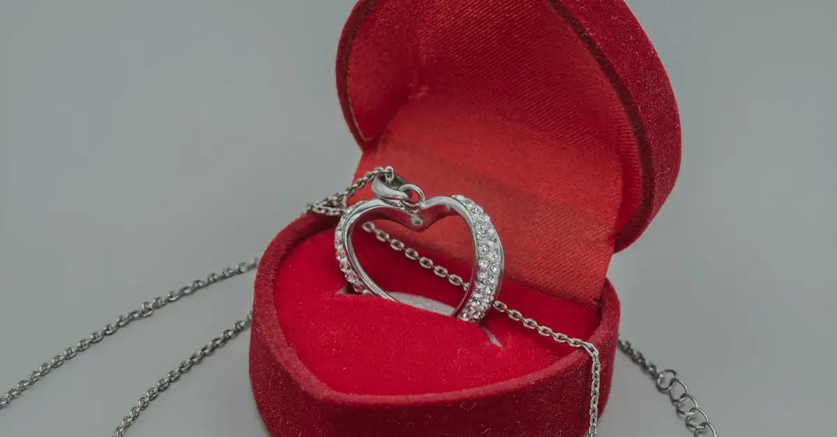 Pendentif cœur argent massif pour femme : prix et achat