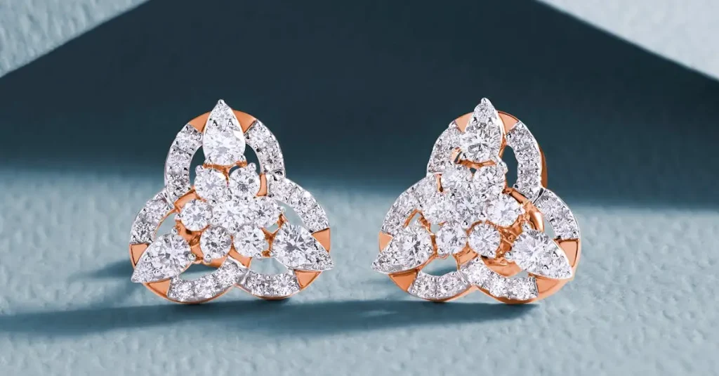 Boucles d'Oreille Or Blanc et Diamant : Éclat et Élégance